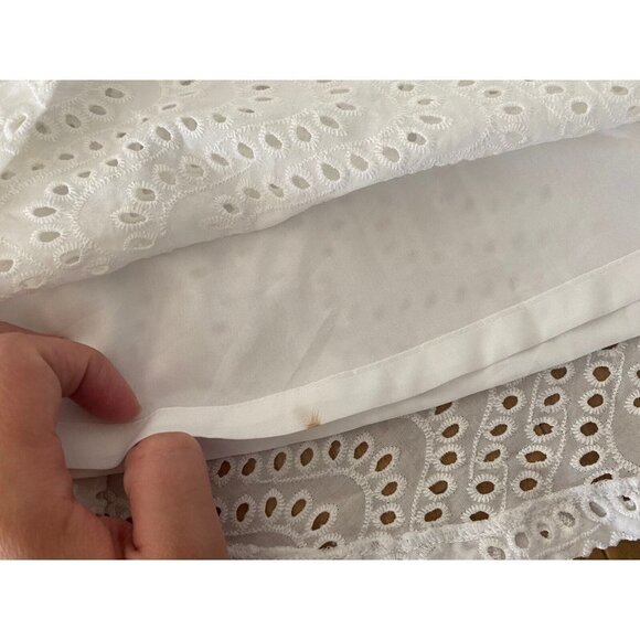NWT  Express Ivory Eyelet SKIRT WOMEN’S Size 10 - Picture 11 of 12